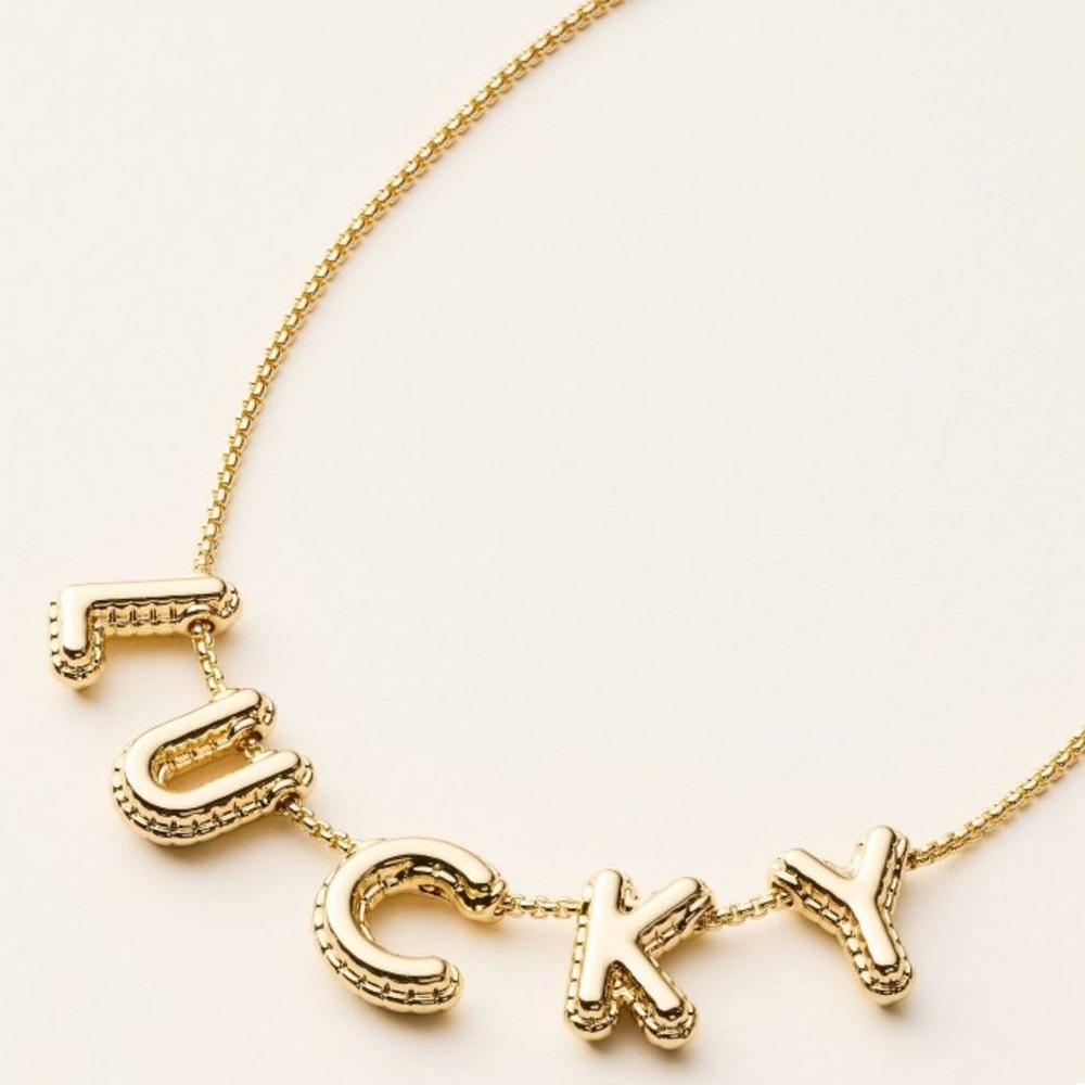 Kate Spade Gold Tone ‘Lucky’Necklace-NWT